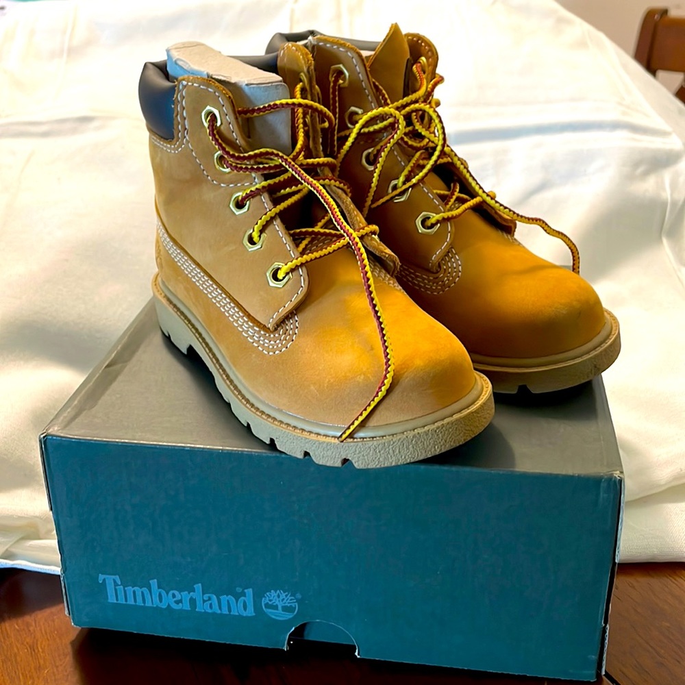 Leather Timberland boots children